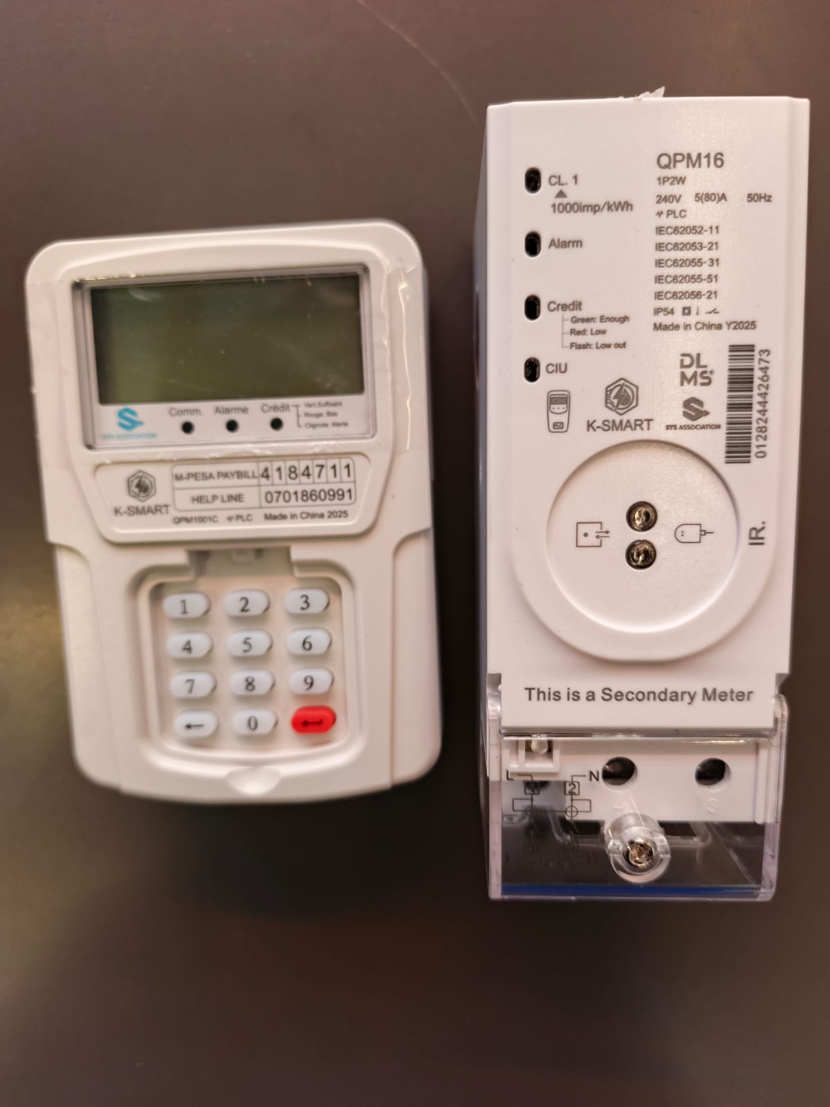 Split Electric Prepaid Meter